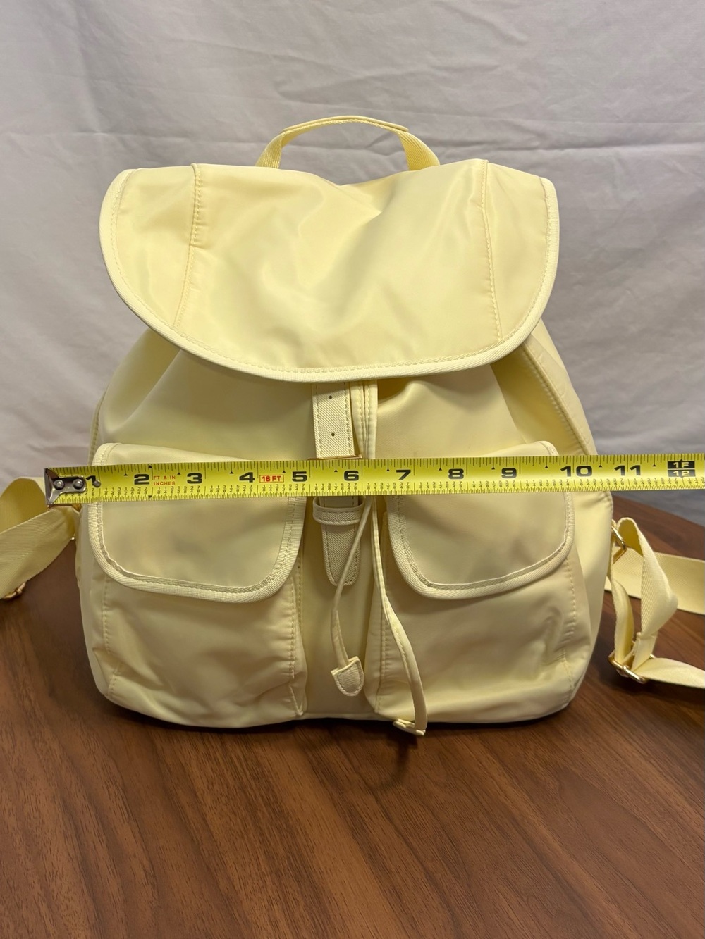 Butter Yellow Women's Drawstring Backpack - Picture 8 of 8